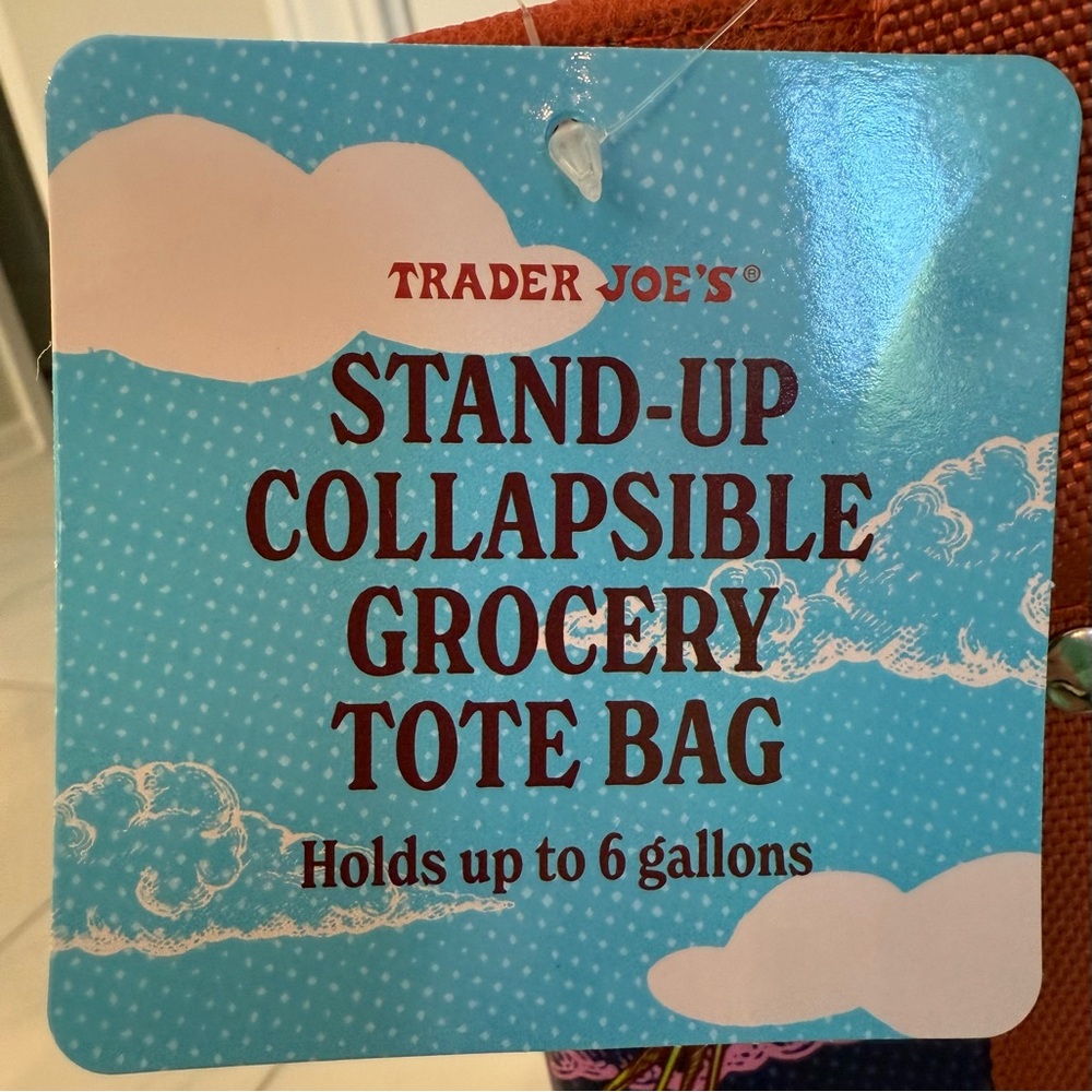 Trader Joes Trader Joe’s Stand-up/ Collapsible Grocery Toe /NWT. - Picture 9 of 10